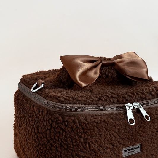 Coconut Lane Travel Vanity Case - Chocolate Teddy - Bare Face Beauty