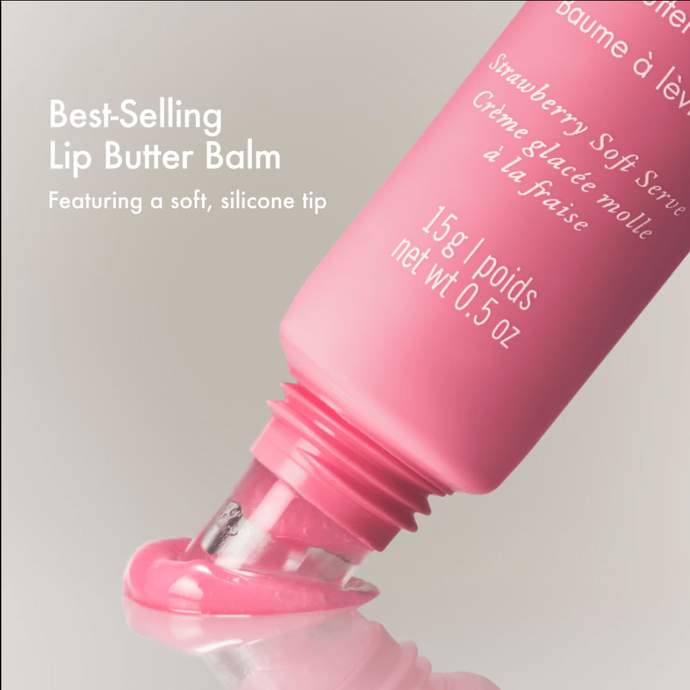 SUMMER FRIDAYS Lip Butter Balm 15g - Strawberry Soft Serve - Limited Edition - Bare Face Beauty