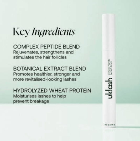 UKLASH Complex Peptide Eyelash Serum 3ml - Bare Face Beauty