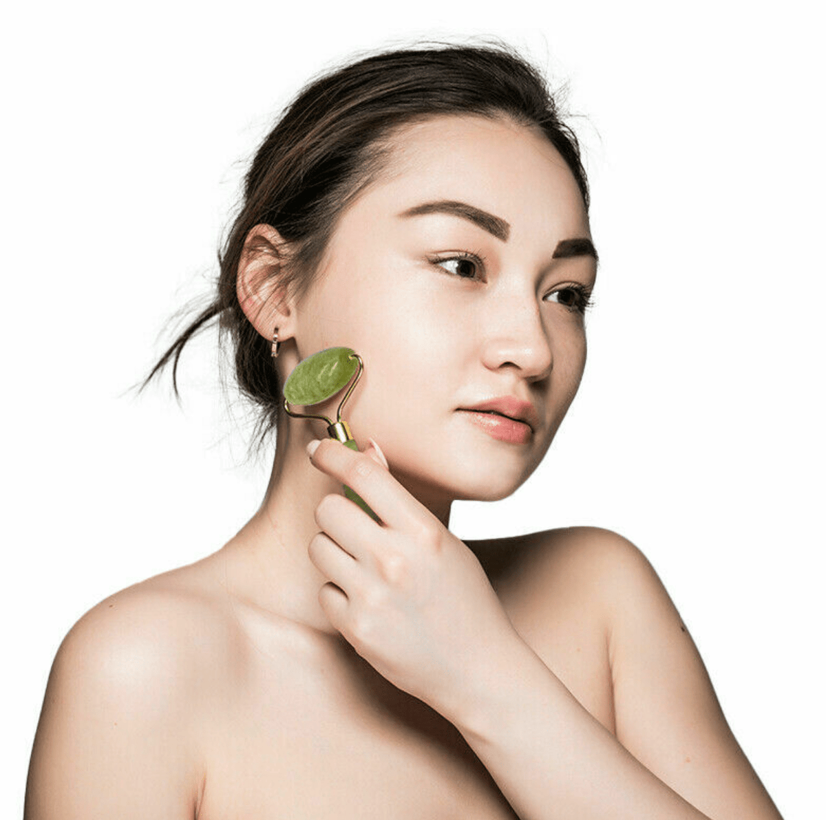 Genuine Natural Stone Facial Roller in Gift Box - Dual Ended - Bare Face Beauty