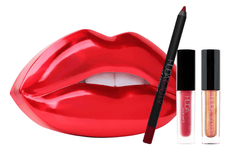 Huda Beauty Contour & Strobe Lip Set - Heartbreaker - Bare Face Beauty