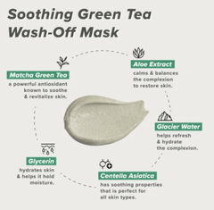I DEW CARE - Matcha Mood Soothing Green Tea Wash-Off Mask EXP.