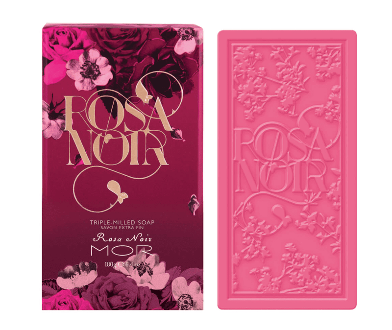 MOR Rosa Noir Boxed Triple-Milled Soap 180g - Bare Face Beauty