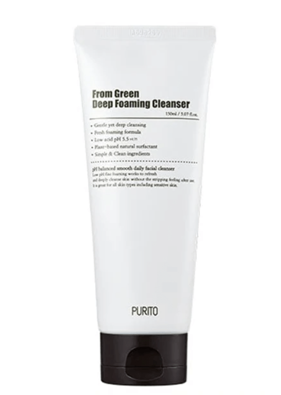 PURITO - From Green Deep Foaming Cleanser 150ml - Bare Face Beauty