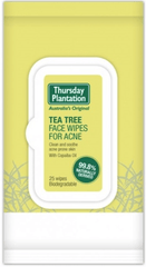 Thursday Plantation Tea Tree Face Wipes for Acne 25 Wipes - Bare Face Beauty