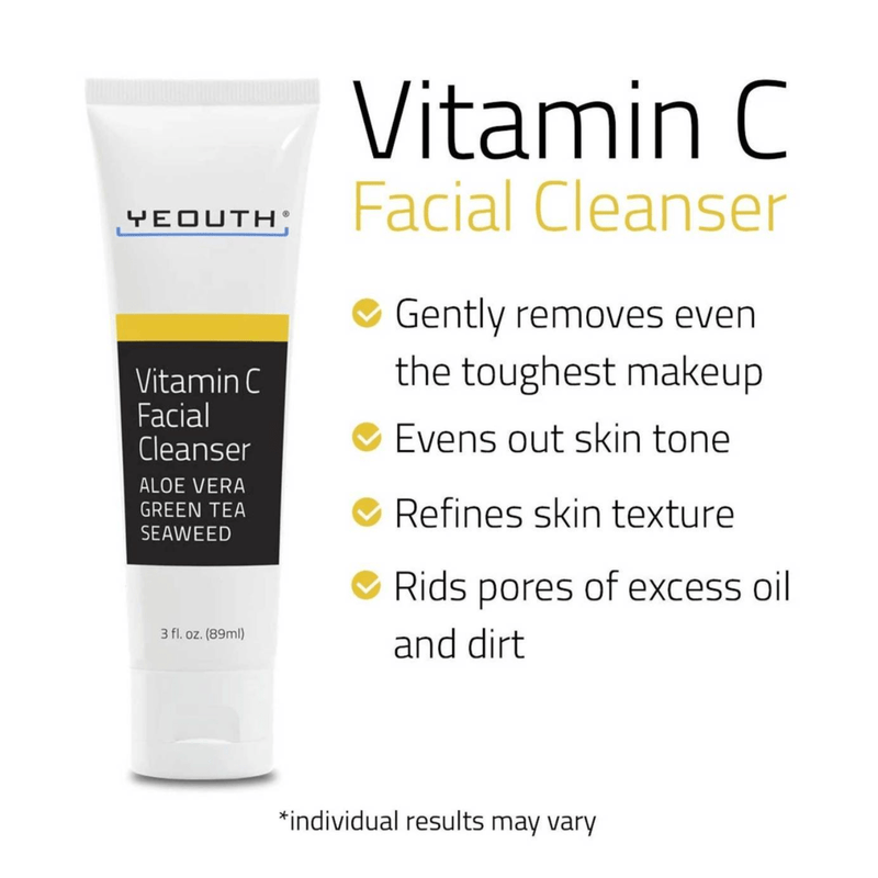 YEOUTH Vitamin C Facial Cleanser 90ml (3 fl.oz) - Bare Face Beauty