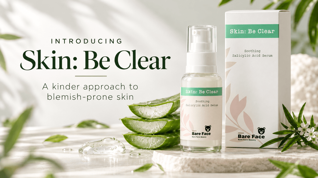 Introducing Bare Face's flagship OWN product: Skin: Be Clear - Soothing Salicylic Serum 30ml - Bare Face Beauty