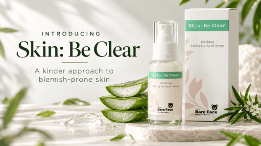 Introducing Bare Face's flagship OWN product: Skin: Be Clear - Soothing Salicylic Serum 30ml - Bare Face Beauty