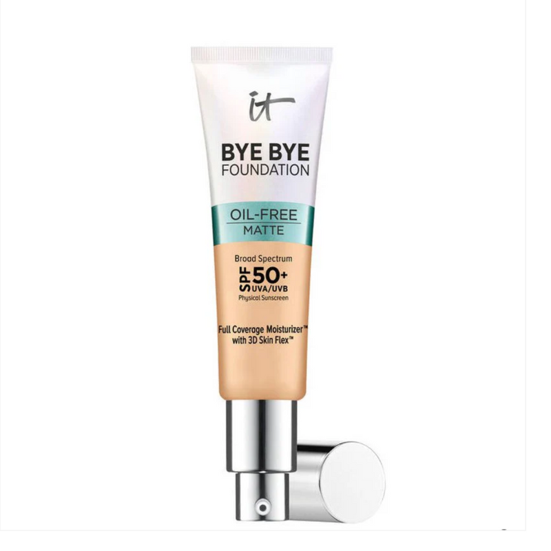 It Cosmetics Bye Bye Foundation Full Coverage Oil Free Matte Moisturizer with SPF 50+ 30ml - Light