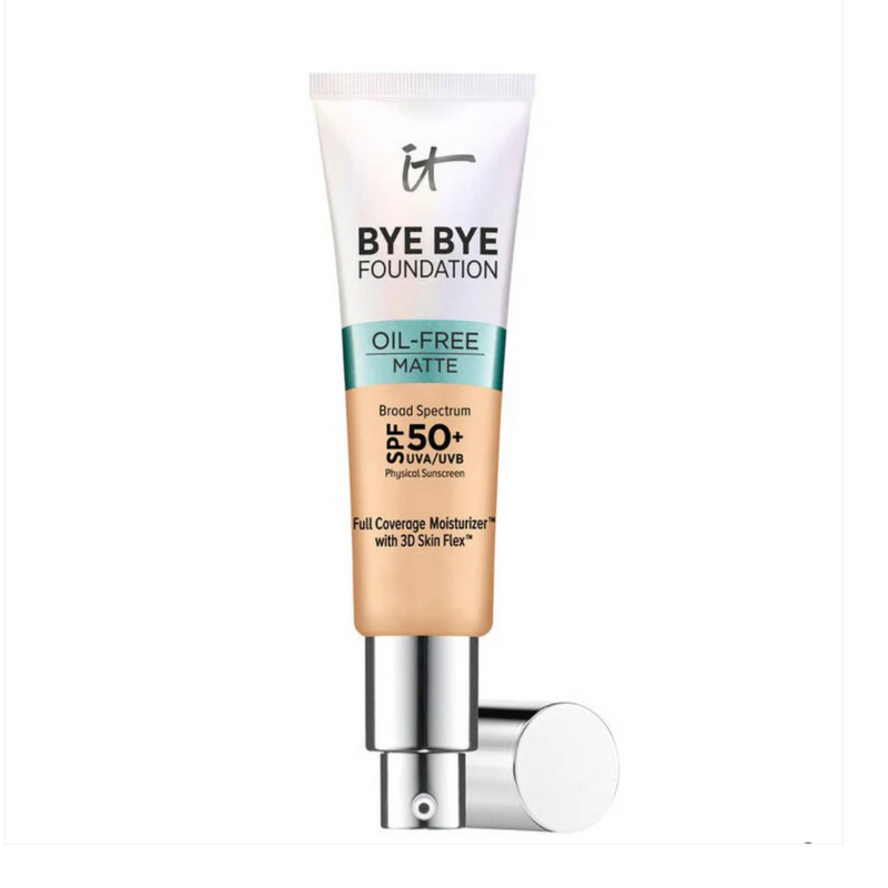 It Cosmetics Bye Bye Foundation Full Coverage Oil Free Matte Moisturizer with SPF 50+ 30ml - Medium