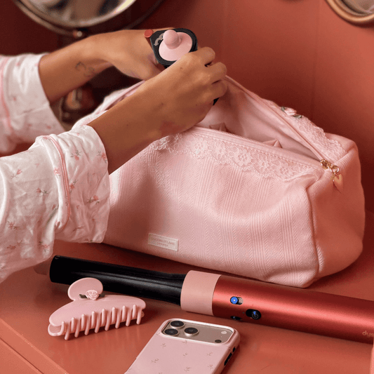 Coconut Lane Hair Tool Bag - Pretty in Pointelle - Bare Face Beauty