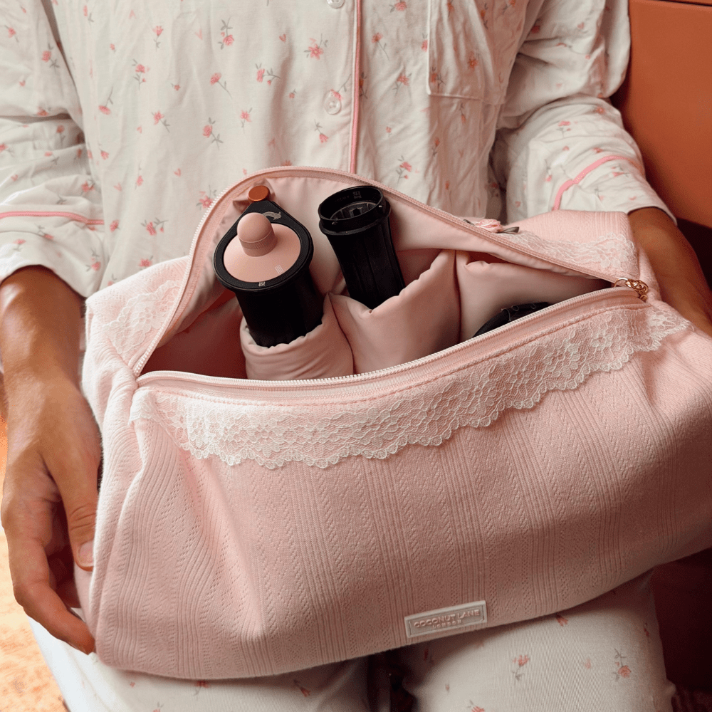 Coconut Lane Hair Tool Bag - Pretty in Pointelle - Bare Face Beauty