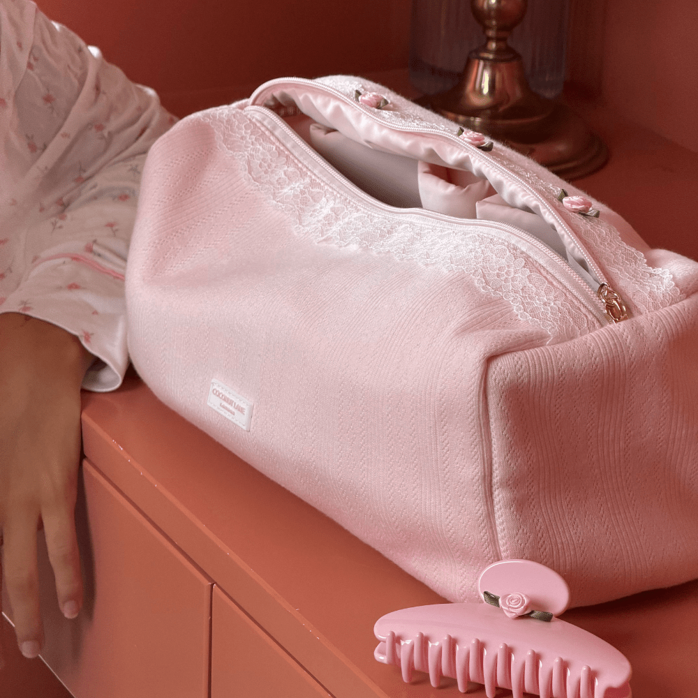 Coconut Lane Hair Tool Bag - Pretty in Pointelle - Bare Face Beauty