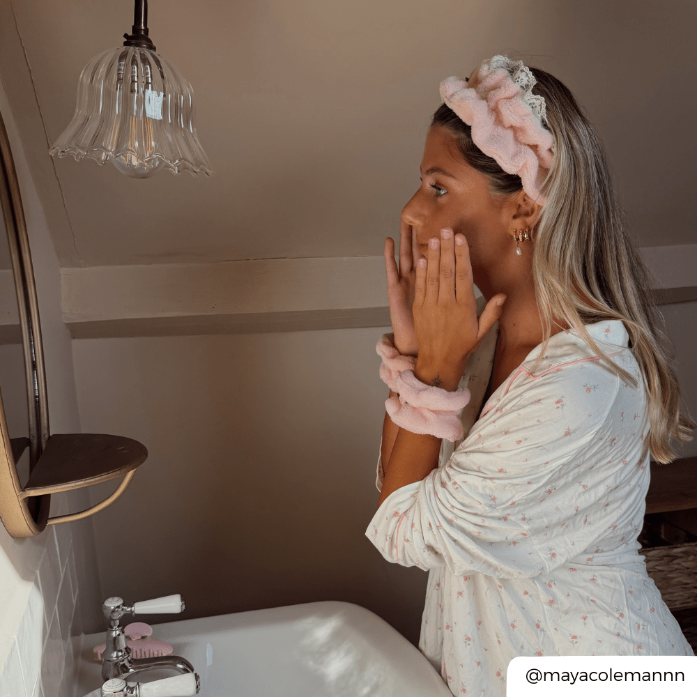 Coconut Lane Headband & Wristband Set - Pretty in Pointelle - Bare Face Beauty
