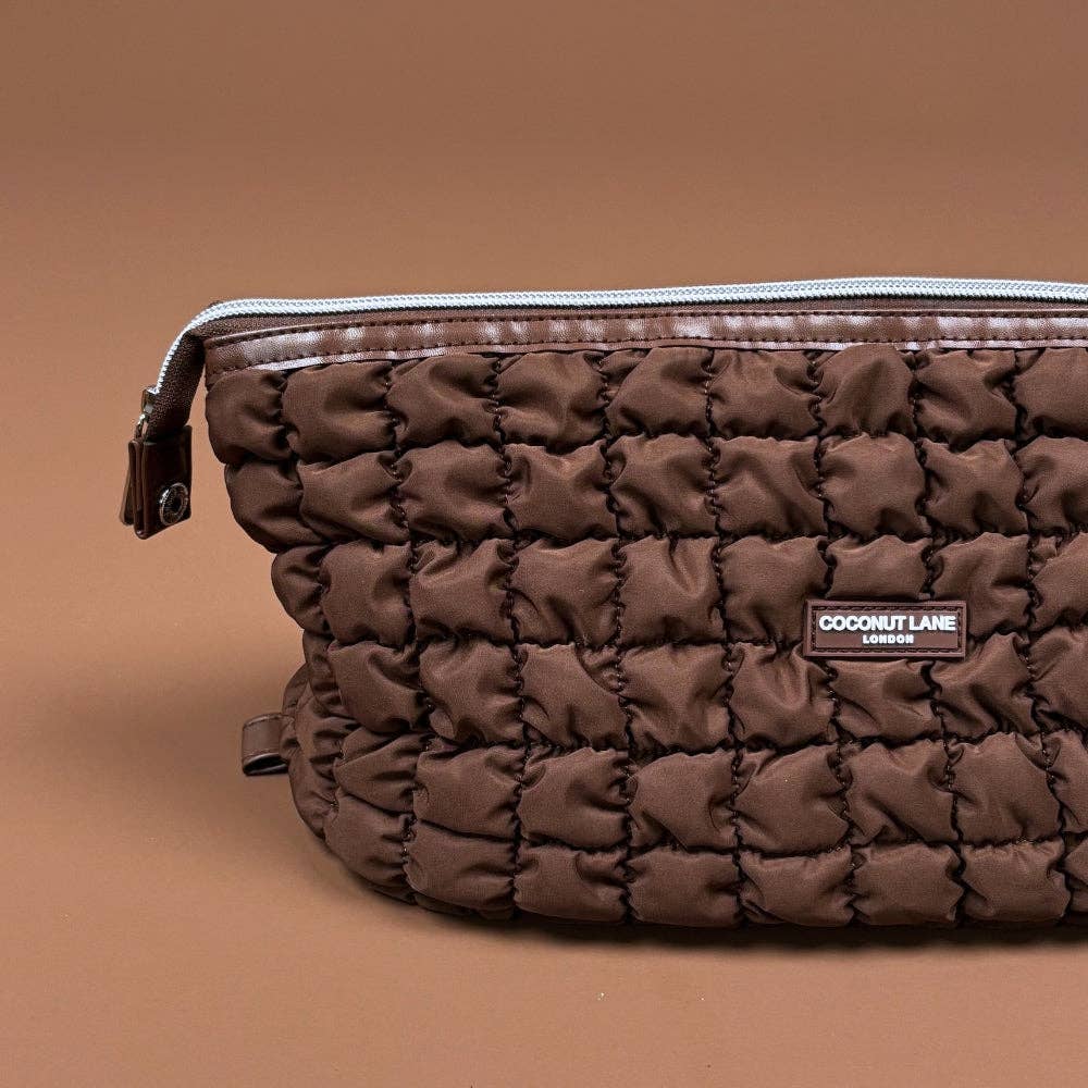 Coconut Lane Magic Lifestyle Pouch - Quilted Chocolate - Bare Face Beauty