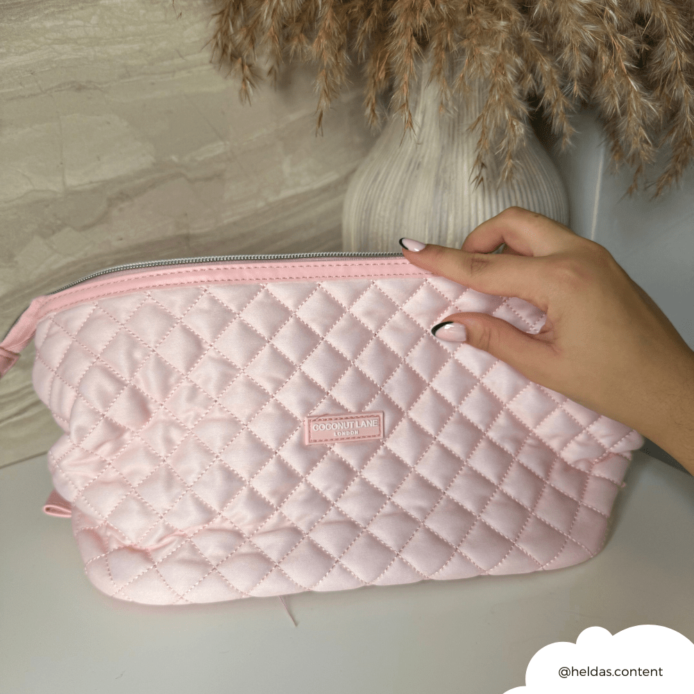 Coconut Lane Magic Lifestyle Pouch - Quilted Marshmallow Pink - Bare Face Beauty