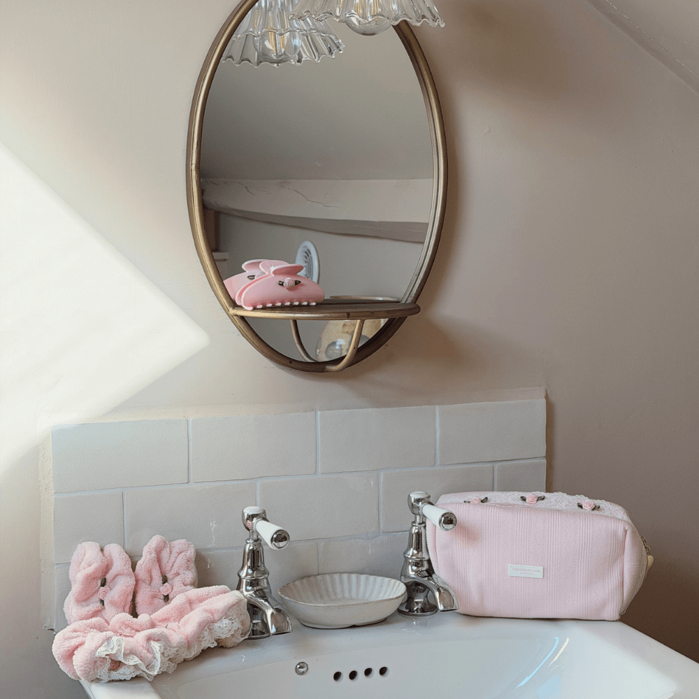Coconut Lane Makeup Bag - Pretty in Pointelle - Bare Face Beauty