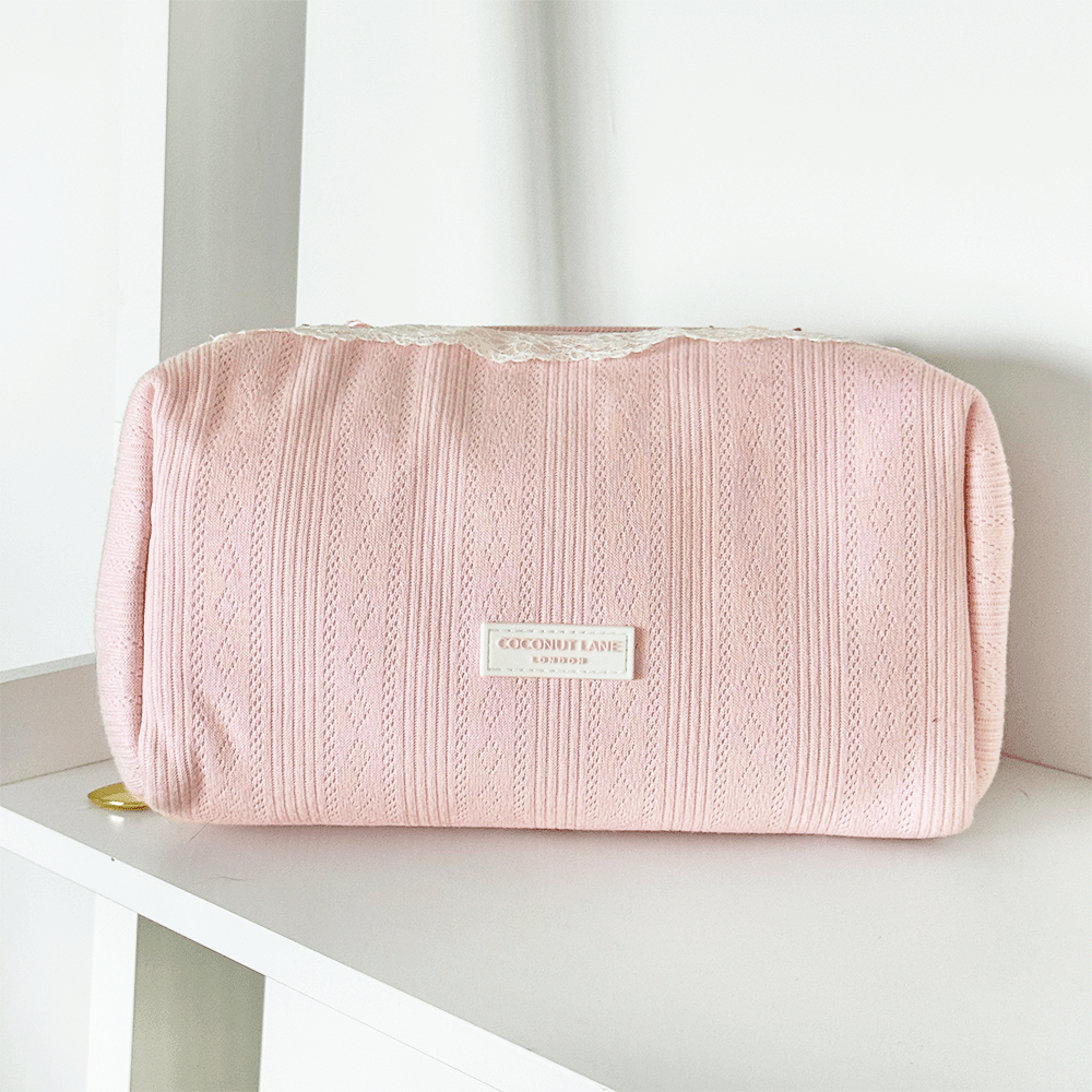 Coconut Lane Makeup Bag - Pretty in Pointelle - Bare Face Beauty