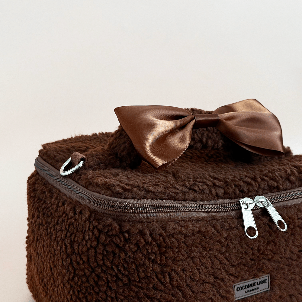 Coconut Lane Travel Vanity Case - Chocolate Teddy - Bare Face Beauty