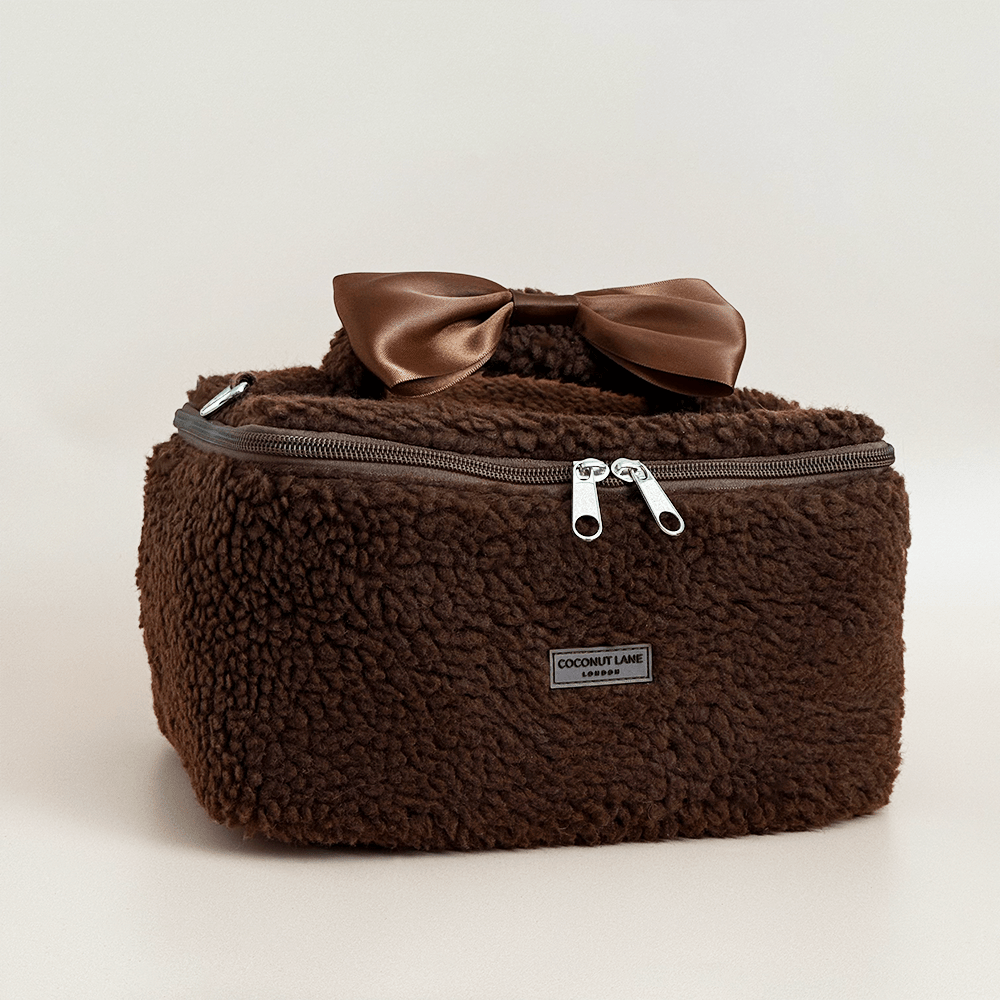 Coconut Lane Travel Vanity Case - Chocolate Teddy - Bare Face Beauty