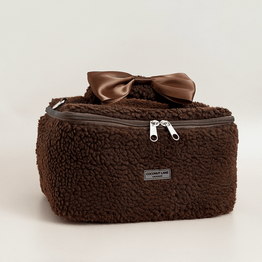 Coconut Lane Travel Vanity Case - Chocolate Teddy - Bare Face Beauty
