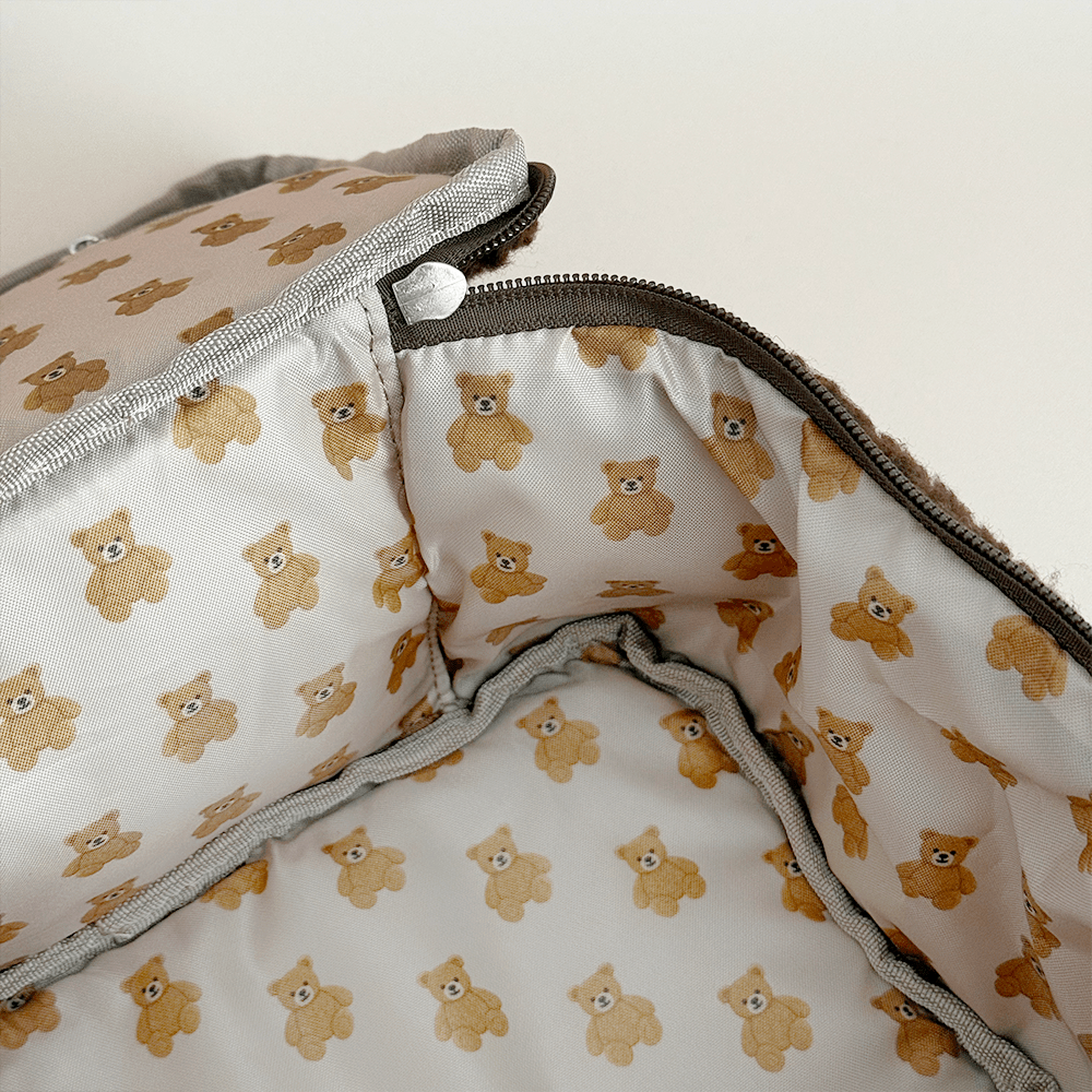 Coconut Lane Travel Vanity Case - Chocolate Teddy - Bare Face Beauty