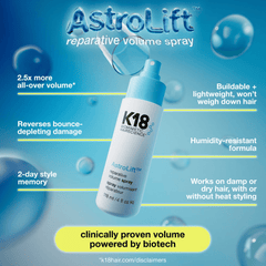 K18 Biomimetic Hairscience Astrolift Reparative Volume Spray 118ml - Bare Face Beauty