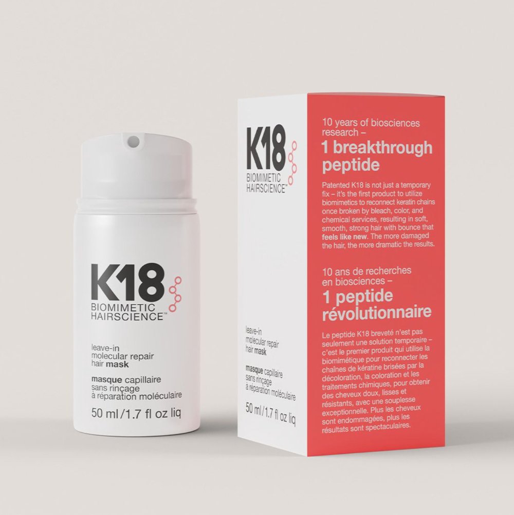 K18 Leave - in Molecular Repair Hair Mask 50ml - Bare Face Beauty