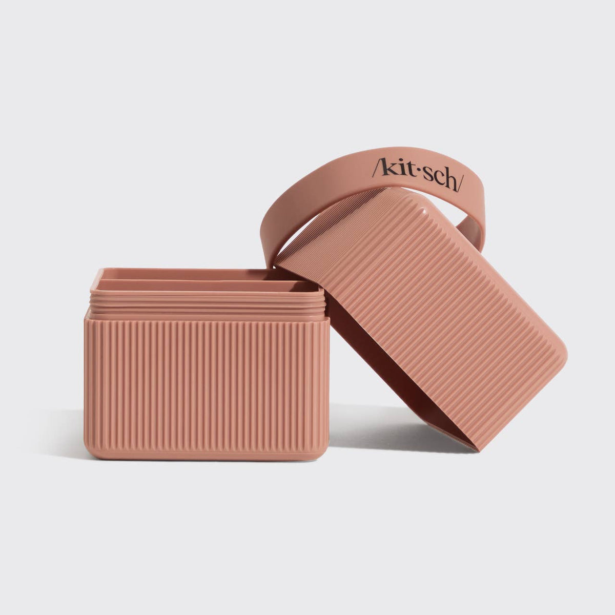 Kitsch 2-Compartment Travel Case - Terracotta - Bare Face Beauty