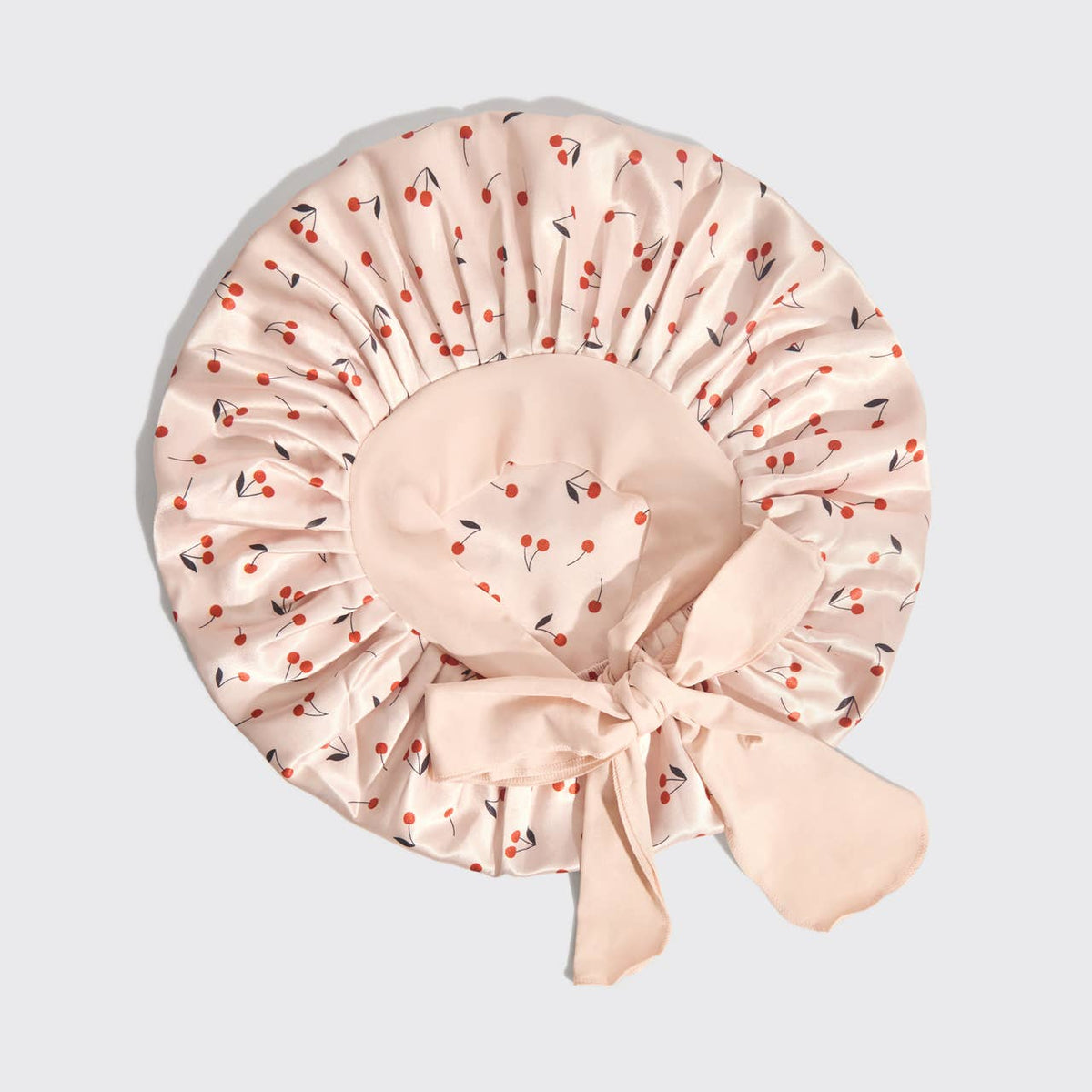 Kitsch Adjustable Oversized Satin Bonnet - Cherry Print - Bare Face Beauty