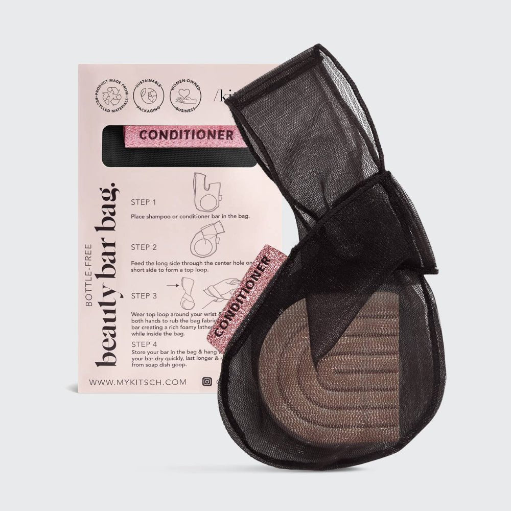 Kitsch Conditioner Beauty Bar Bag - Black - Bare Face Beauty