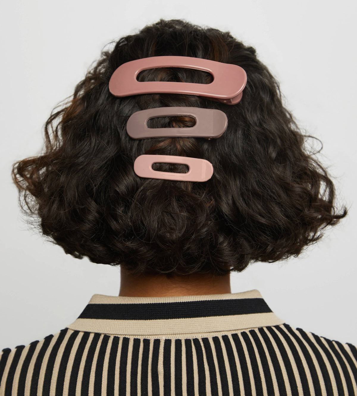 Kitsch Flat Lay Claw Clip 3pc Flat - Ultra Glossy Terracotta - Bare Face Beauty