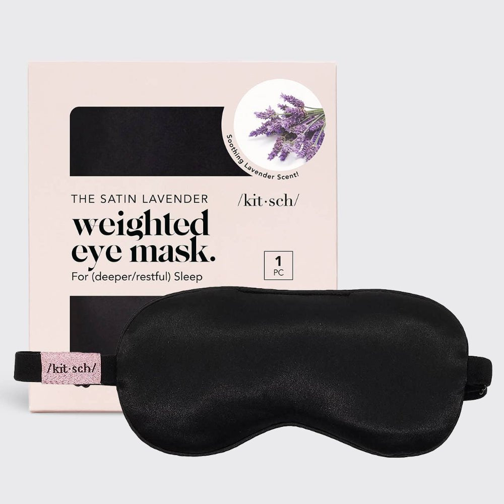 Kitsch Lavender Scented Satin Weighted Eye Mask - Bare Face Beauty