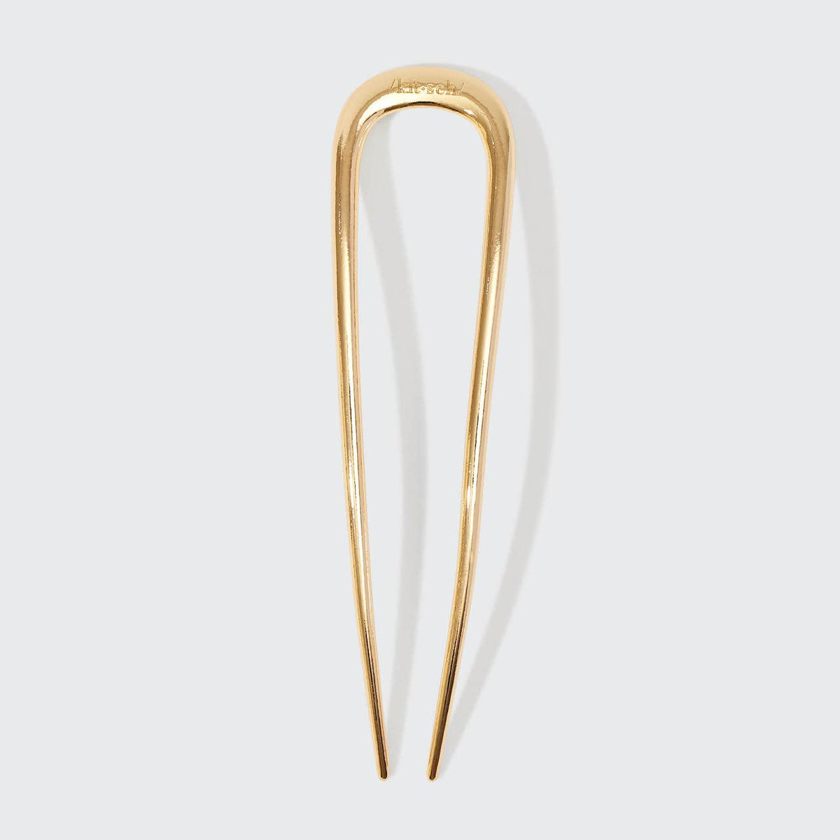 Kitsch Metal French Hair Pin - Gold - Bare Face Beauty
