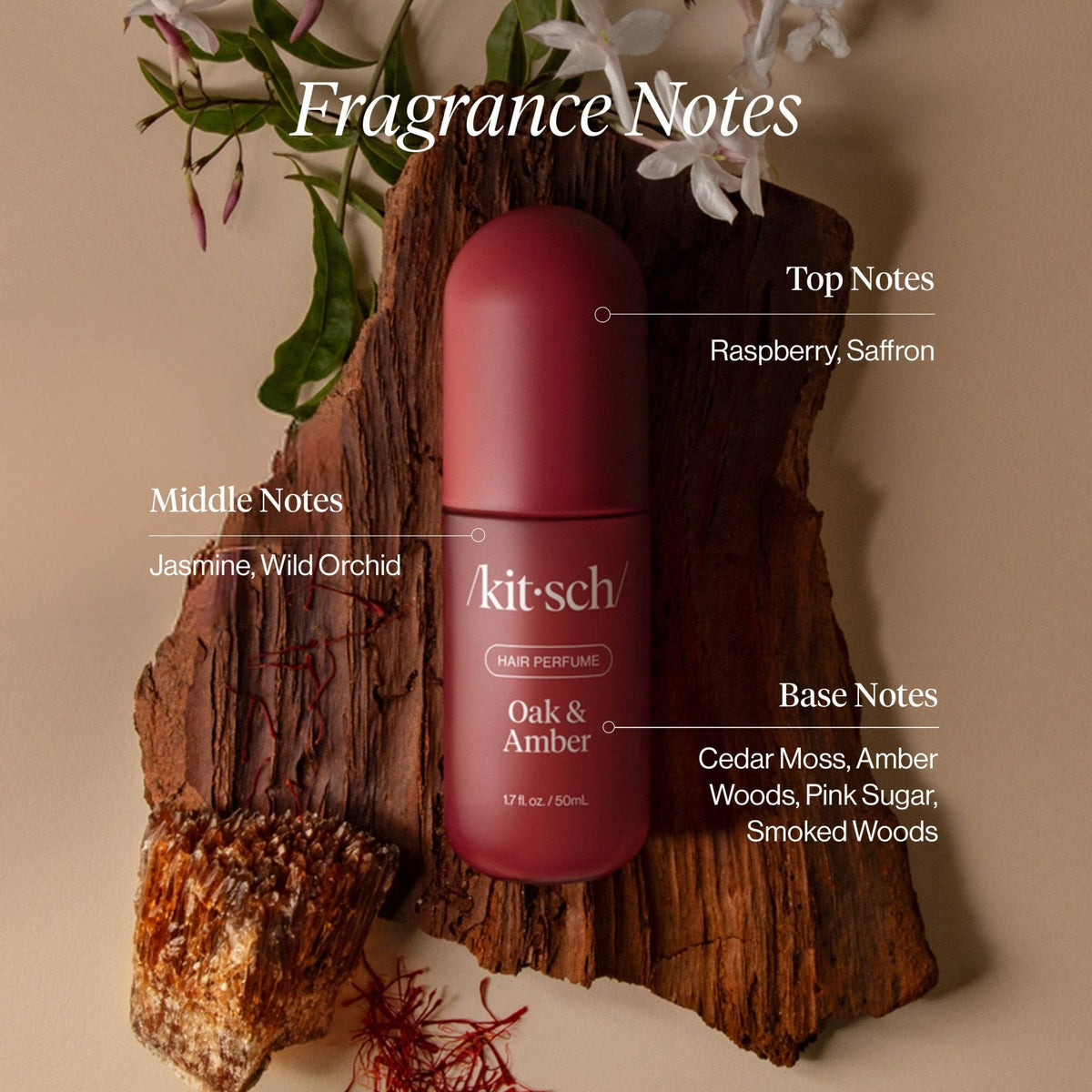 Kitsch Oak & Amber Hair & Body Perfume Mist - Bare Face Beauty