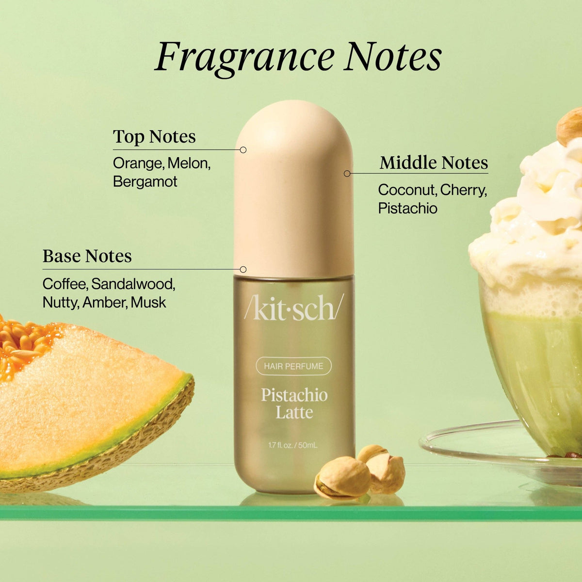 Kitsch Pistachio Latte Hair & Body Perfume Mist - Bare Face Beauty