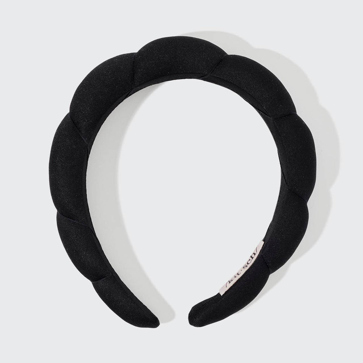 Kitsch Recycled Fabric Puffy Headband 1pc- Black - Bare Face Beauty