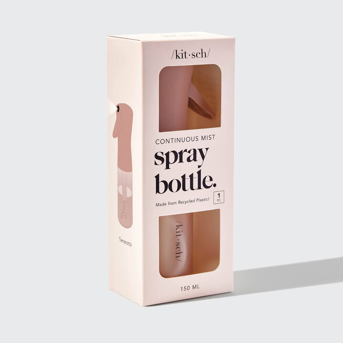 Kitsch Recycled Plastic Continuous Spray Bottle - Terracotta - Bare Face Beauty