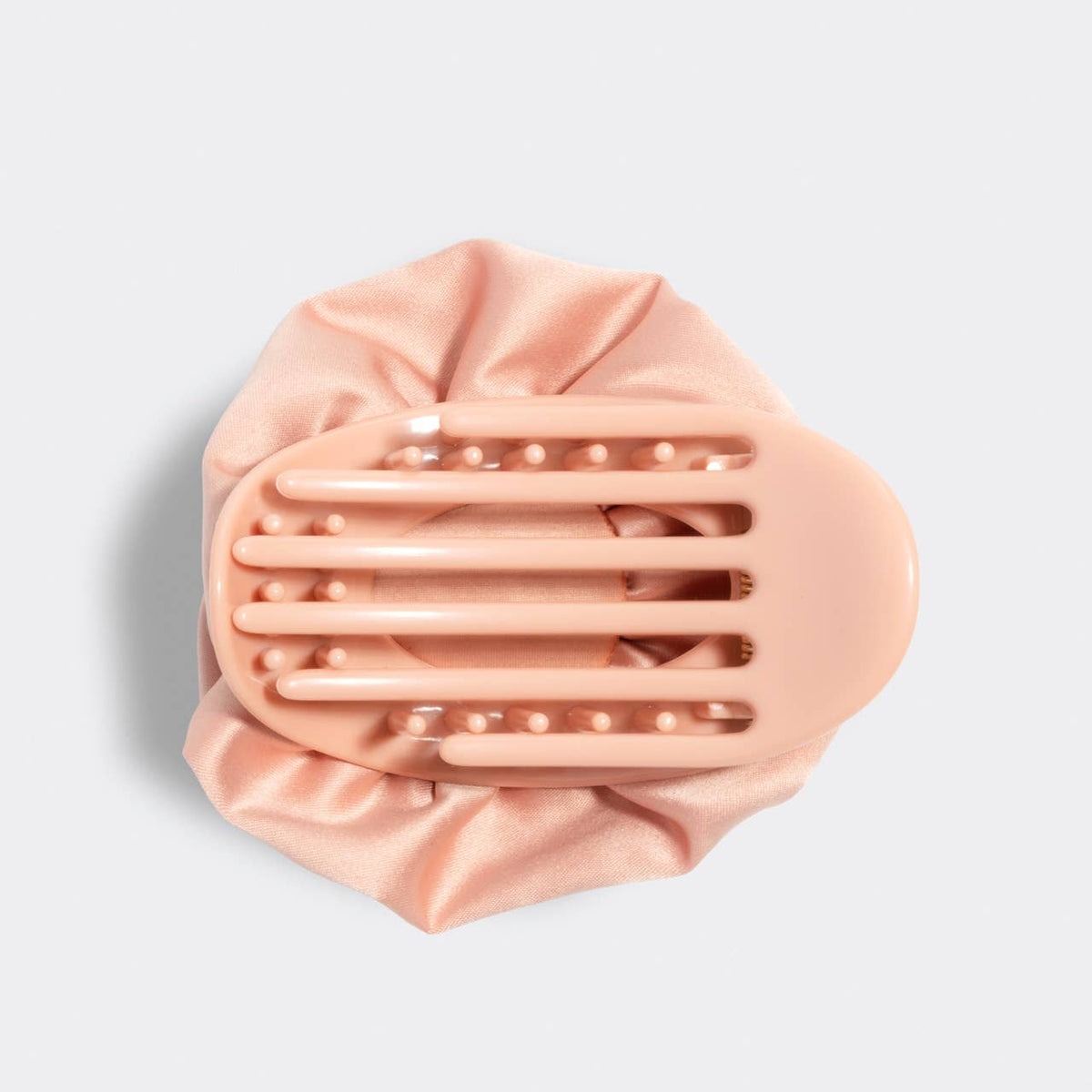 Kitsch Satin Rosette Medium Flat Cloud Clip - Terracotta - Bare Face Beauty