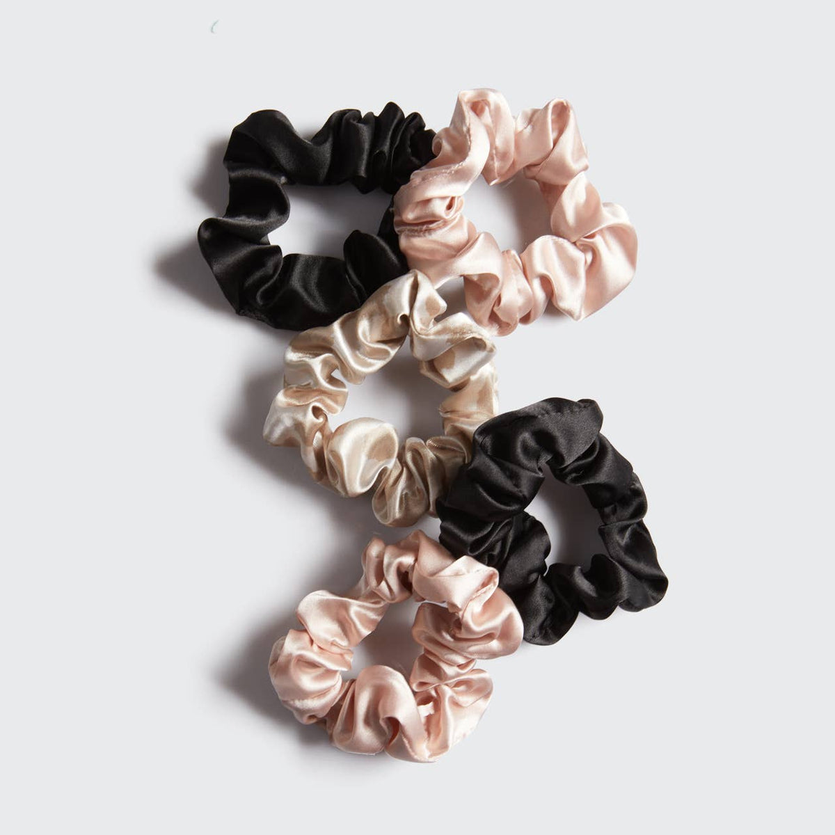 Kitsch Satin Sleep Scrunchies 5pc - Assorted - Bare Face Beauty