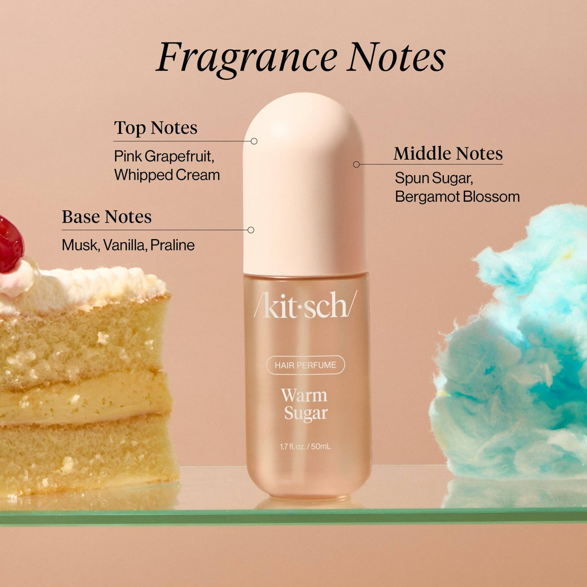 Kitsch Warm Sugar Hair & Body Perfume Mist - Bare Face Beauty