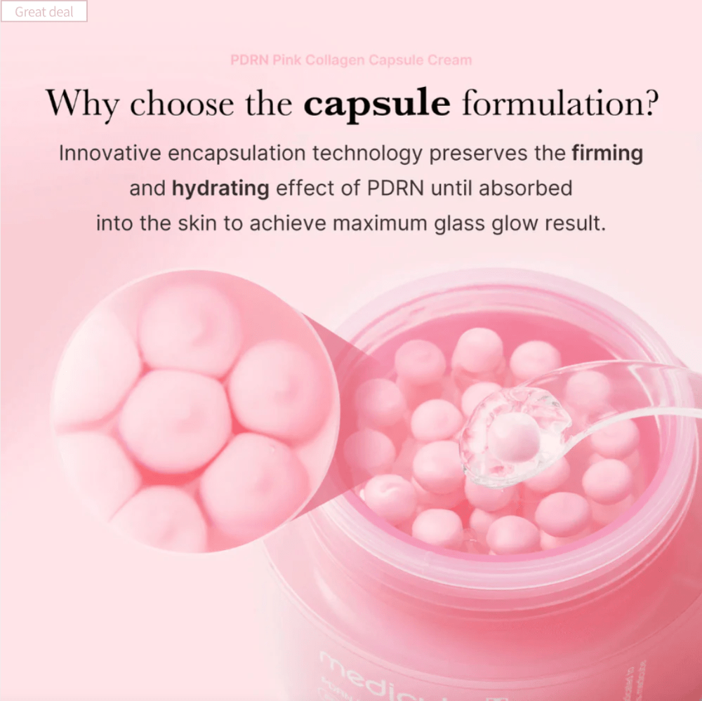 Medicube PDRN Pink Collagen Capsule Cream 55g - Bare Face Beauty