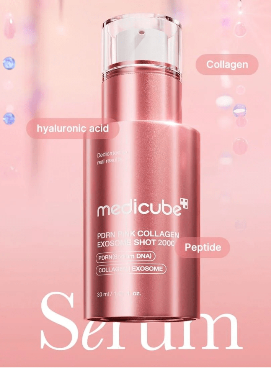Medicube PDRN Pink Collagen Exosome 2000 Shot 30ml - Bare Face Beauty
