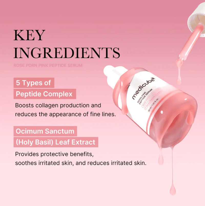 Medicube PDRN Pink Peptide Serum 30ml - Bare Face Beauty