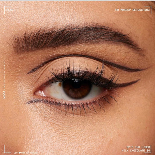 NYX Professional Makeup EPIC Ink Eyeliner - Milk Chocolate - Bare Face Beauty