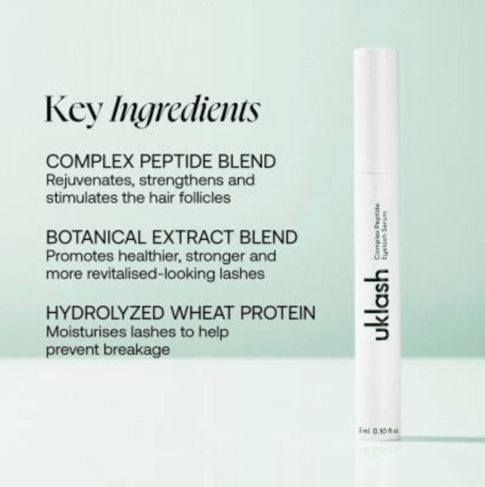UKLASH Complex Peptide Eyelash Serum 3ml - Bare Face Beauty