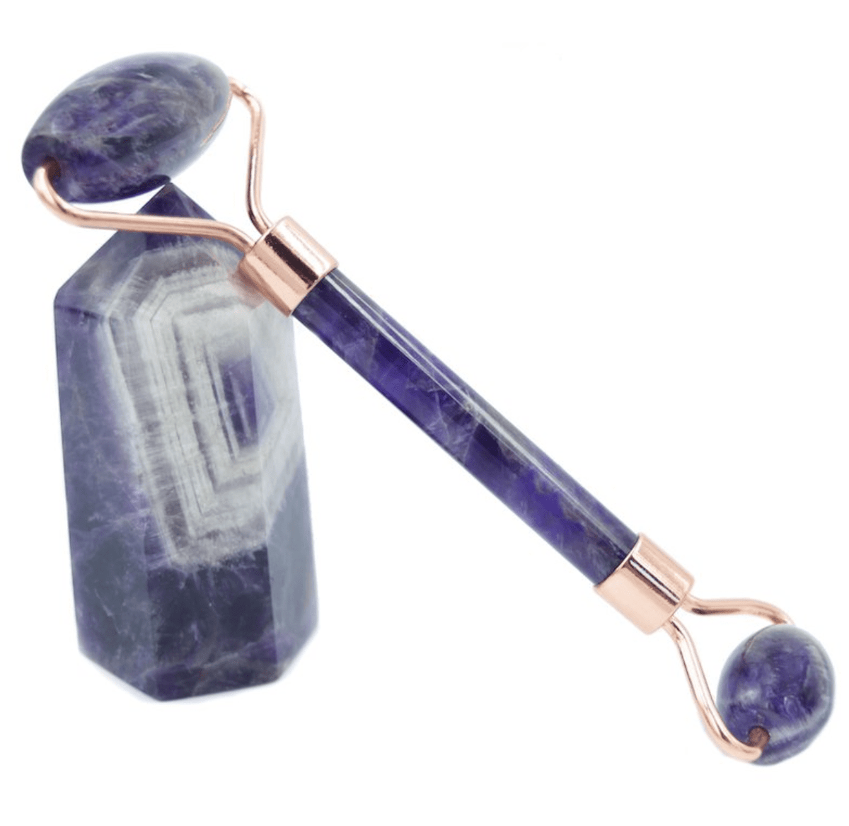 Genuine Natural Stone Facial Roller in Gift Box - Dual Ended - Bare Face Beauty