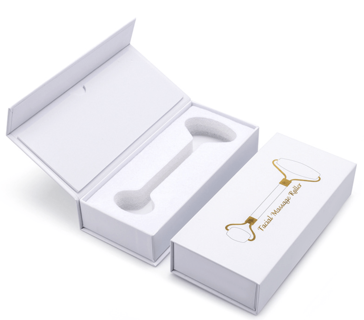Genuine Natural Stone Facial Roller in Gift Box - Dual Ended - Bare Face Beauty