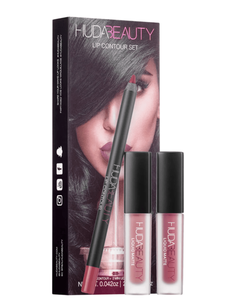 Huda Beauty Lip Contour Set - Trophy Wife & Muse - Bare Face Beauty