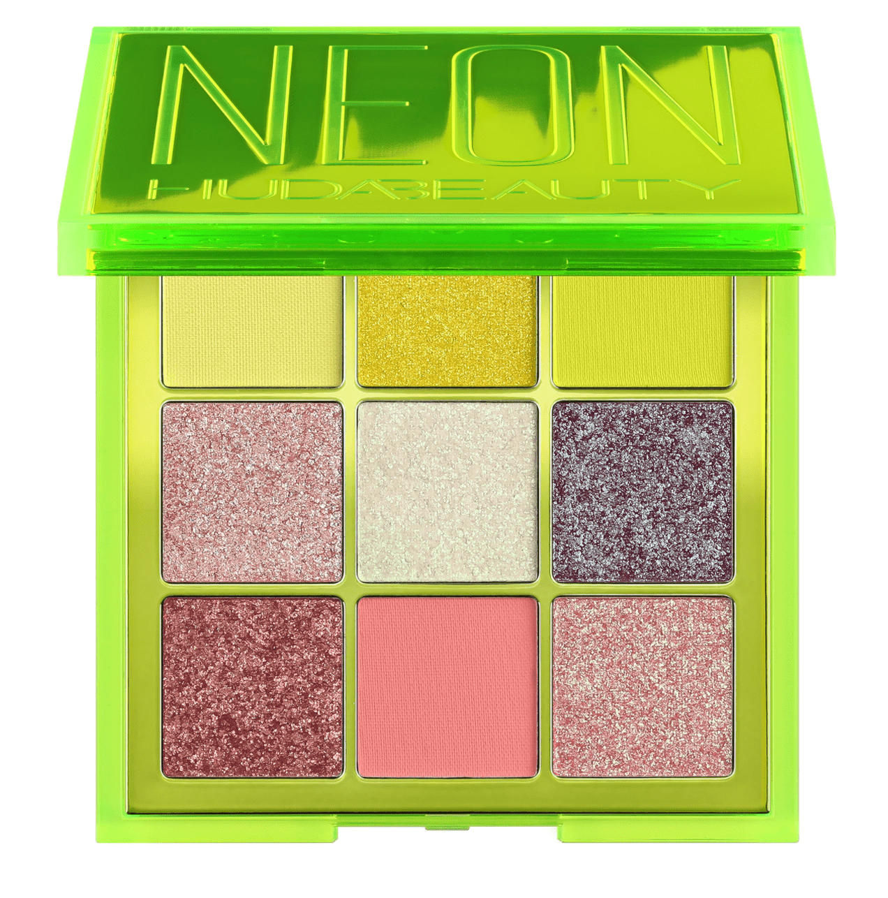 Huda beauty 2025 neon green swatches